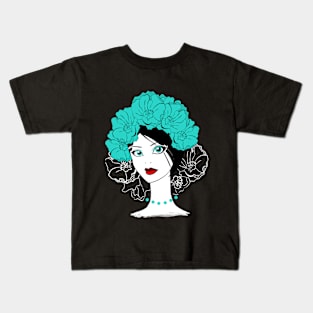 Flowers in Her Hair Kids T-Shirt